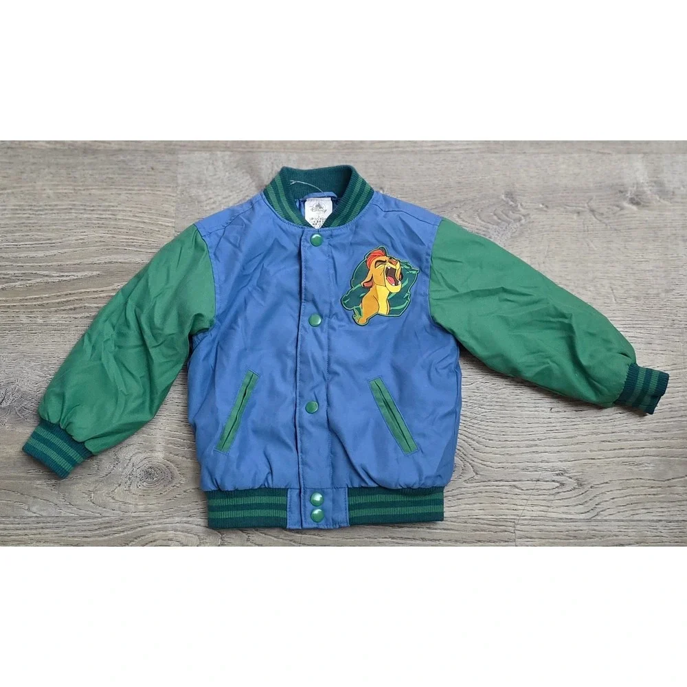 Disney The Lion Guard Kion Kopa Blue Green Bomber Jacket Kids Toddler Size‎ 2T